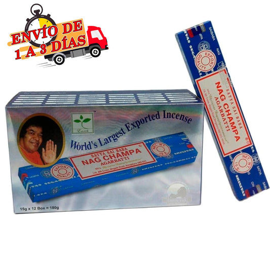 Encens Nag Champa Blue – 180 g (12 boîtes) | Authentique, Naturel & Spirituel JCC.COM