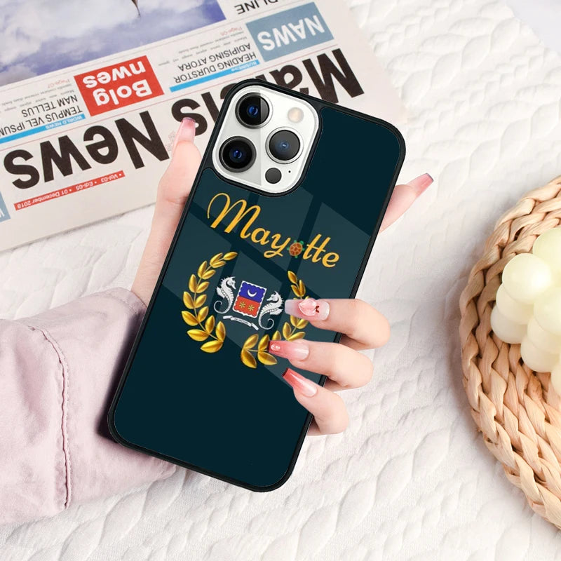 Coque iPhone Drapeau de Mayotte – Compatible MagSafe & Sans Fil JCC.COM