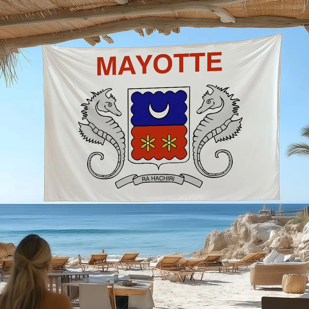 Drapeau Mayotte – Décoration Camping, Jardin & Murale | Cadeau Familial JCC.COM