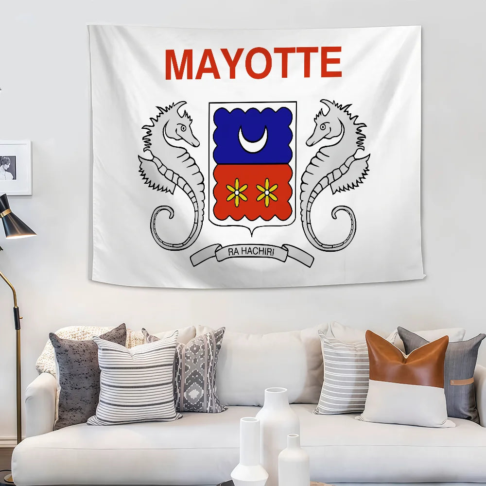 Drapeau Mayotte – Décoration Camping, Jardin & Murale | Cadeau Familial JCC.COM
