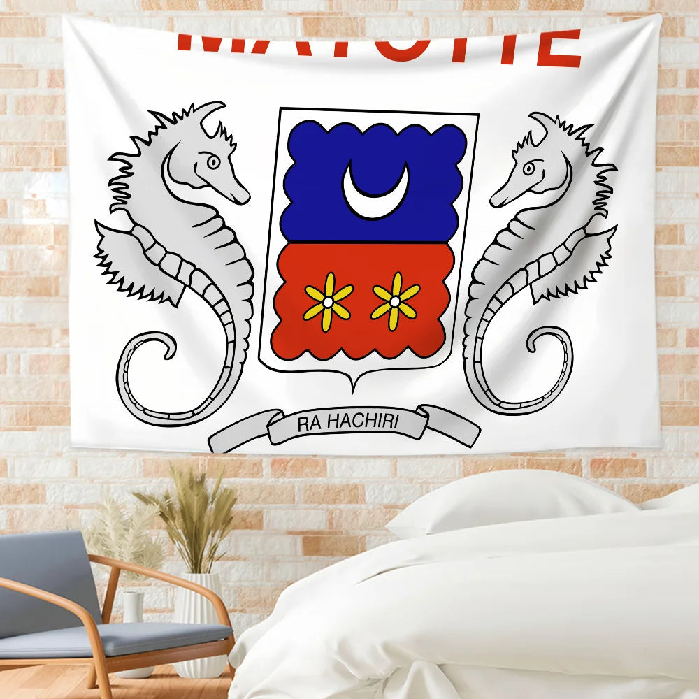 Drapeau Mayotte – Décoration Camping, Jardin & Murale | Cadeau Familial JCC.COM