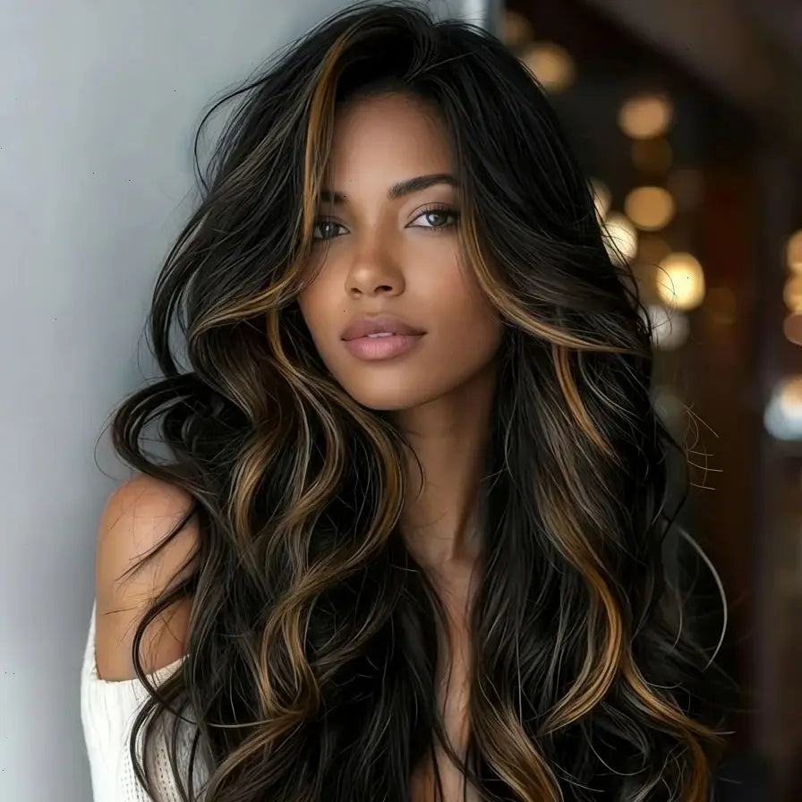 ombre Highlight Vague de cheveux humains prêts à porter des perruques sans colle pour le corps Lace 100% demy miel humain blode cheveux humains Wig JCC.COM