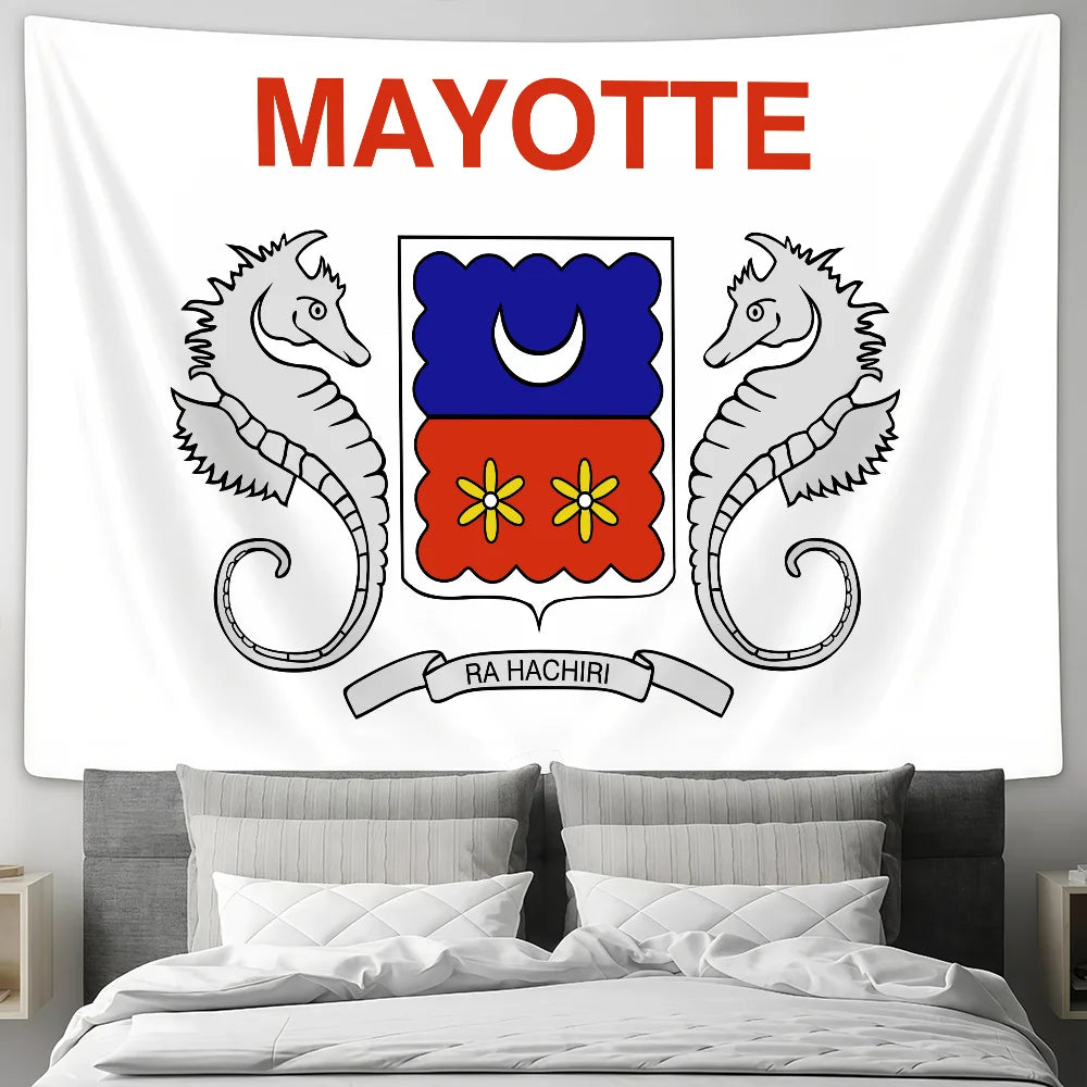 Drapeau Mayotte – Décoration Camping, Jardin & Murale | Cadeau Familial JCC.COM