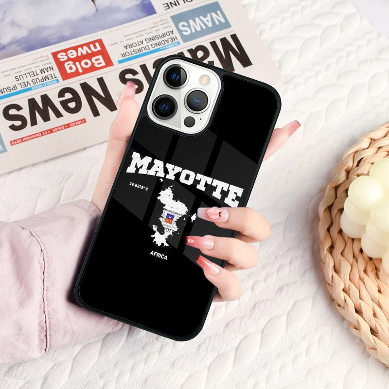 Coque iPhone Drapeau de Mayotte – Compatible MagSafe & Sans Fil JCC.COM