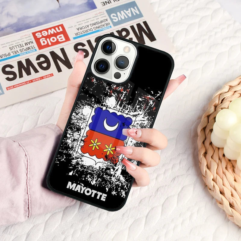 Coque iPhone Drapeau de Mayotte – Compatible MagSafe & Sans Fil JCC.COM