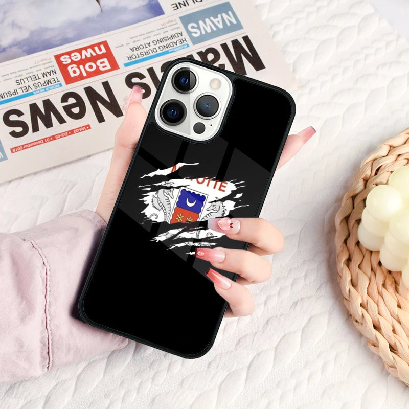 Coque iPhone Drapeau de Mayotte – Compatible MagSafe & Sans Fil JCC.COM