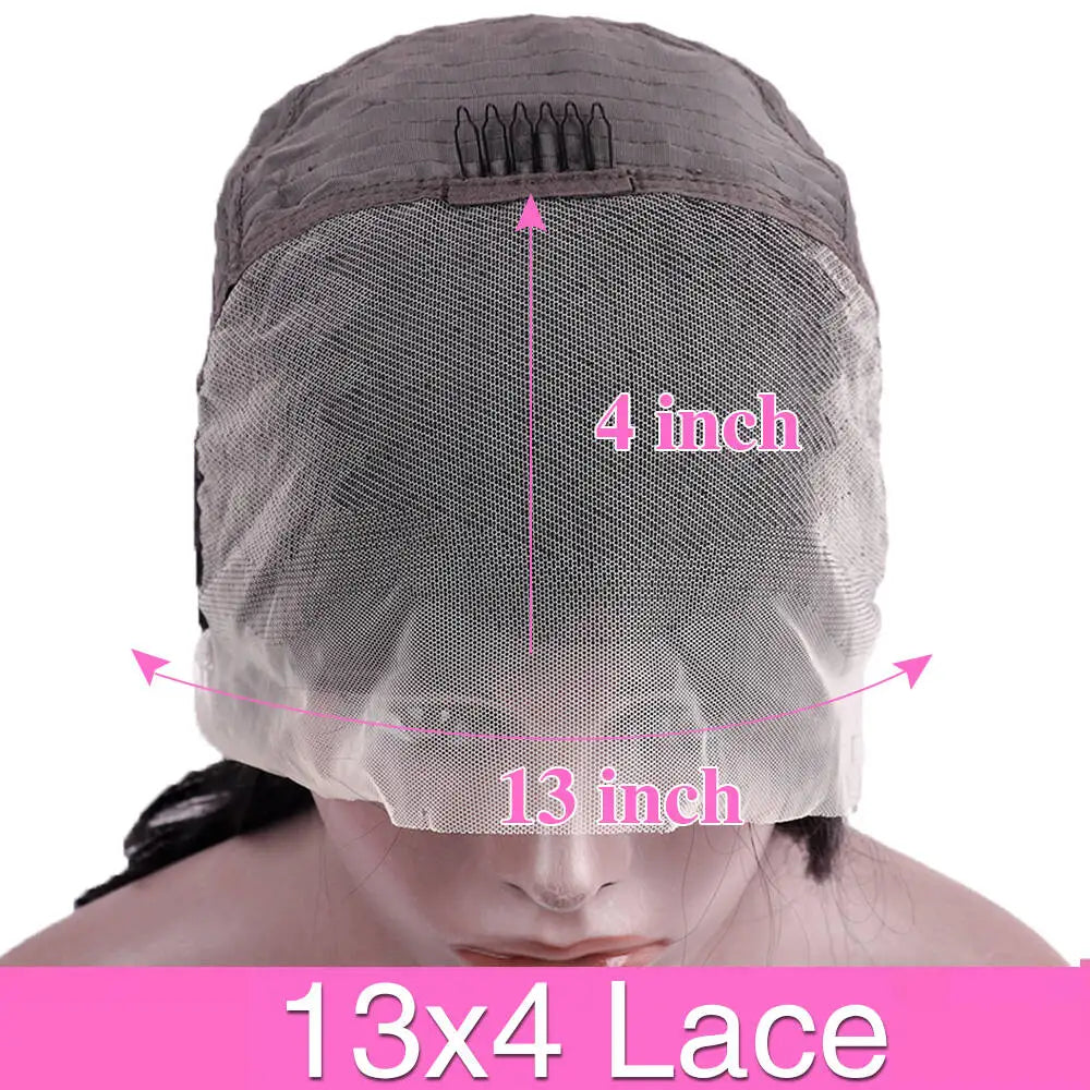 Perruque Bob Brésilien Remy 13×4 – Cheveux Humains 100% Lisses, 14" JCC.COM