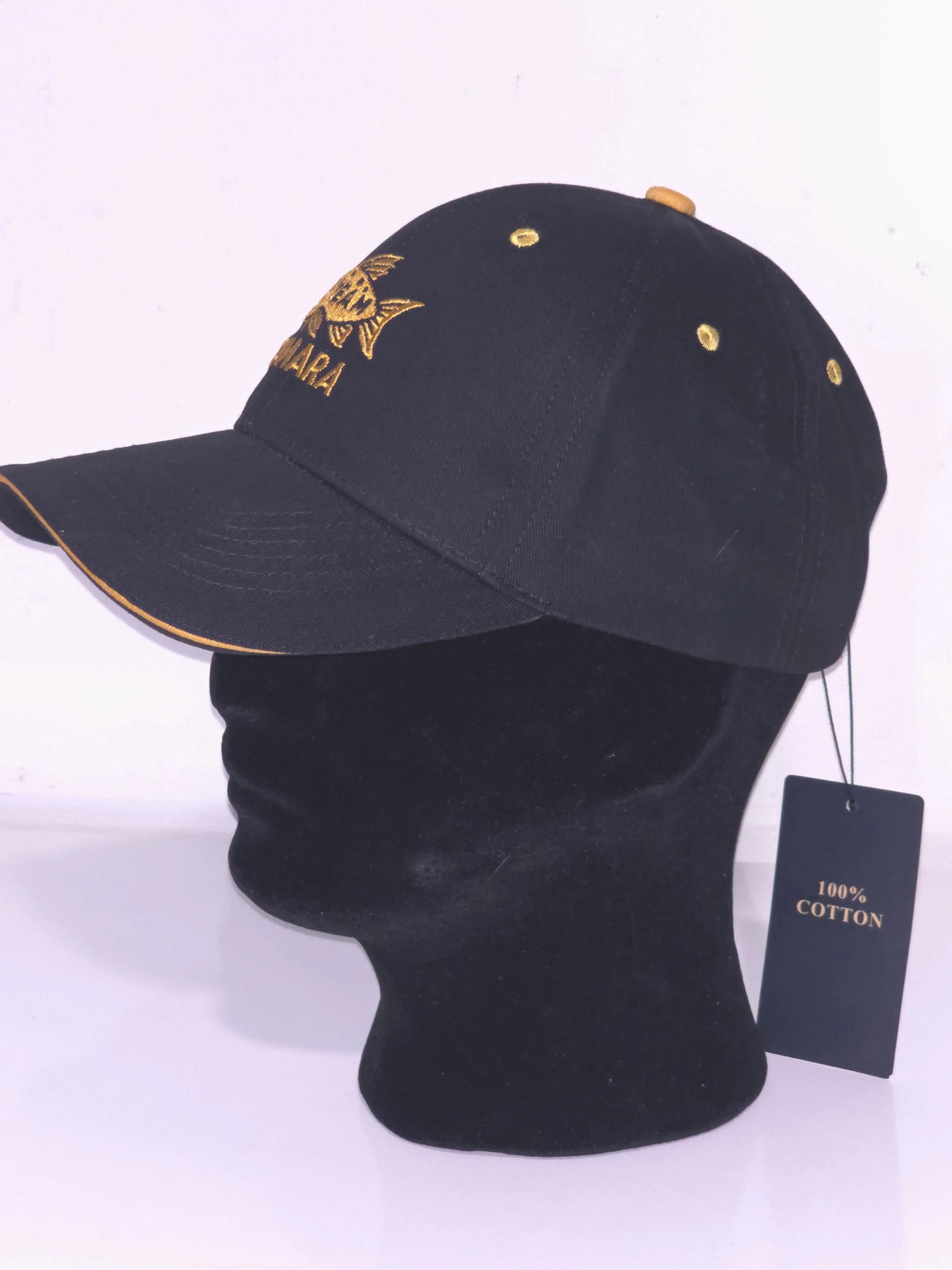 Casquette Team Camara – Noir & Doré | Style Urbain Moderne JCC.COM