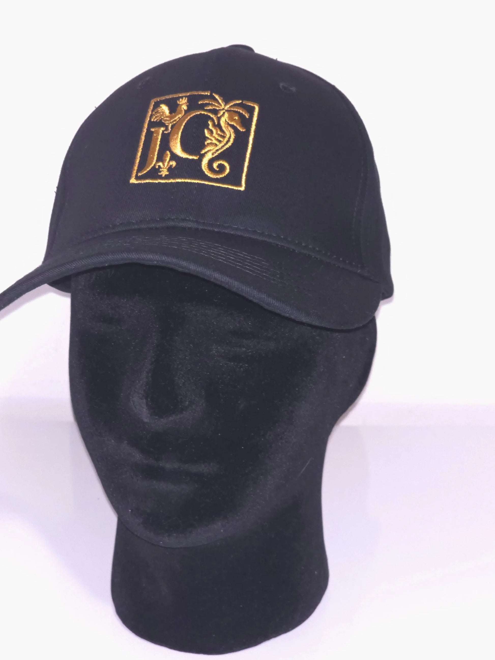 Casquette Noire Premium Logo Doré | JCC Cap Classic Gold JCC.COM