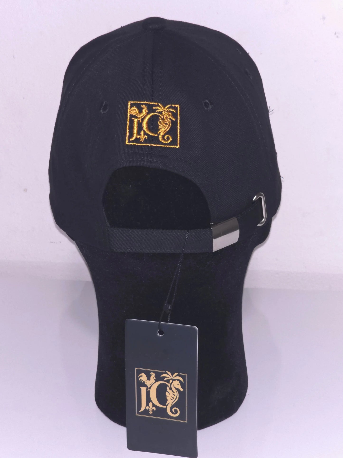 Casquette Noire Premium Logo Doré | JCC Cap Classic Gold JCC.COM