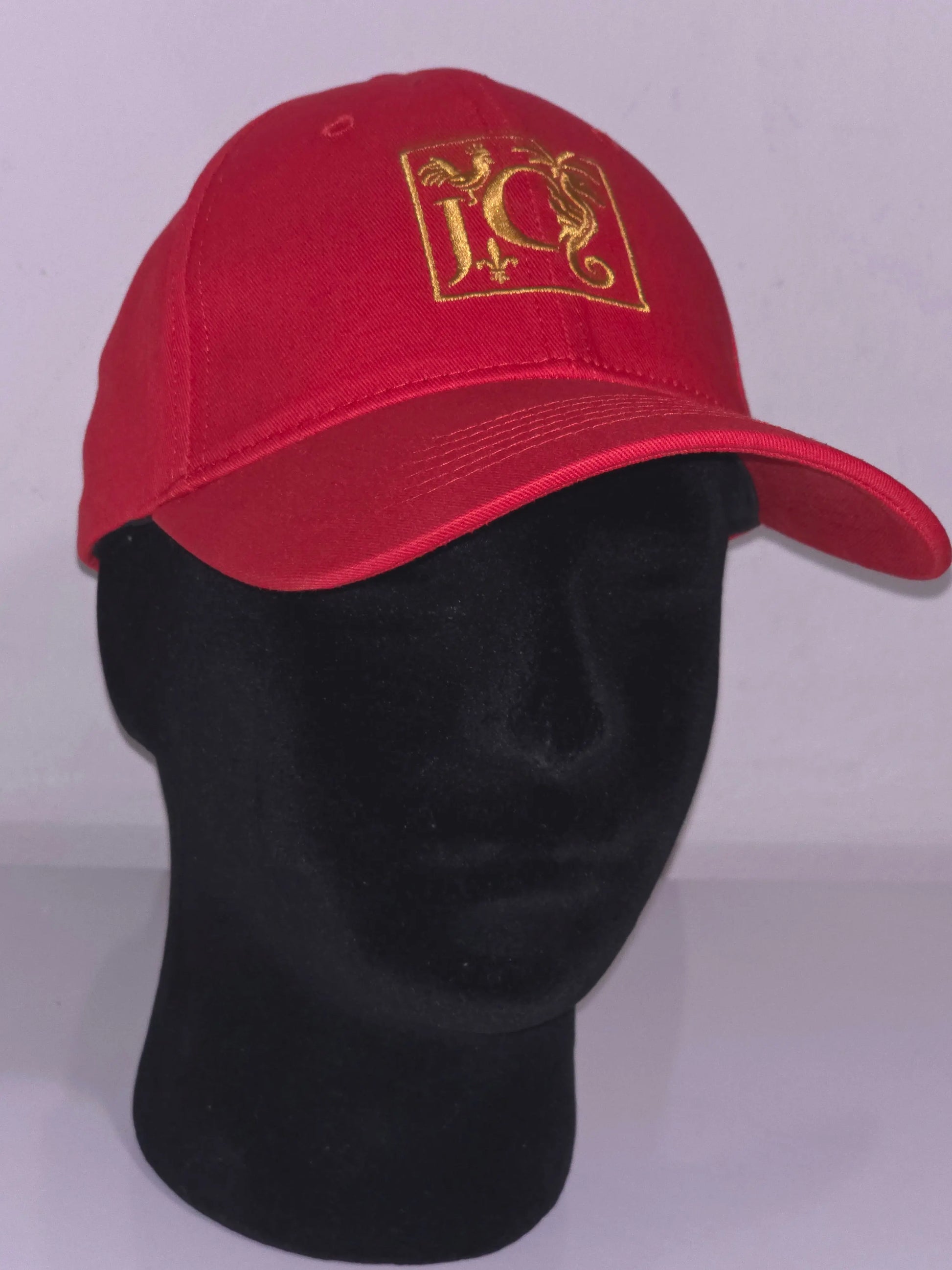 Casquette JCC Rouge & Or – Casquette Streetwear Premium Brodée JCC.COM