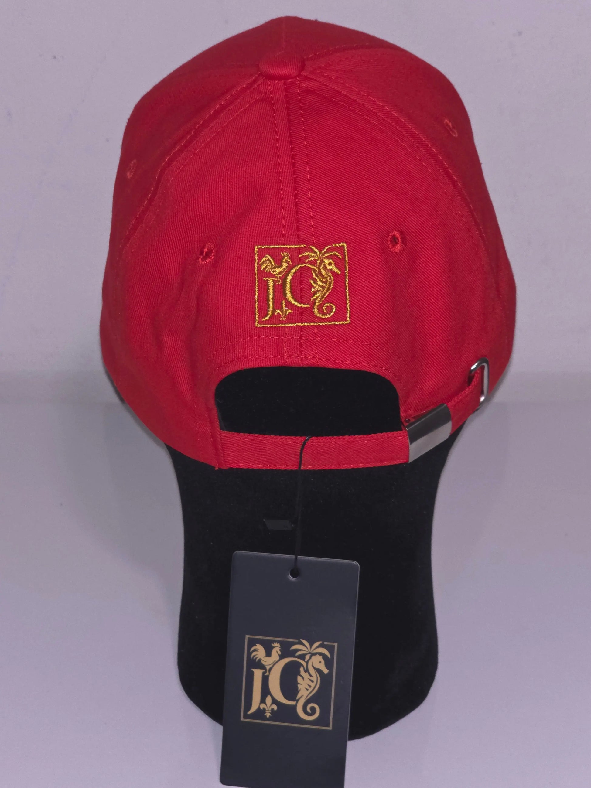 Casquette JCC Rouge & Or – Casquette Streetwear Premium Brodée JCC.COM
