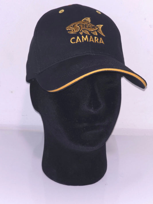 Casquette Team Camara – Noir & Doré | Style Urbain Moderne JCC.COM